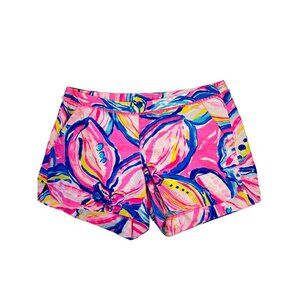 Lilly Pulitzer Adie Short Pink Sunset Fringe 29664 size 2